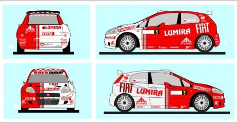 Punto S2000 w barwach FIAT - RUFA Rally Team