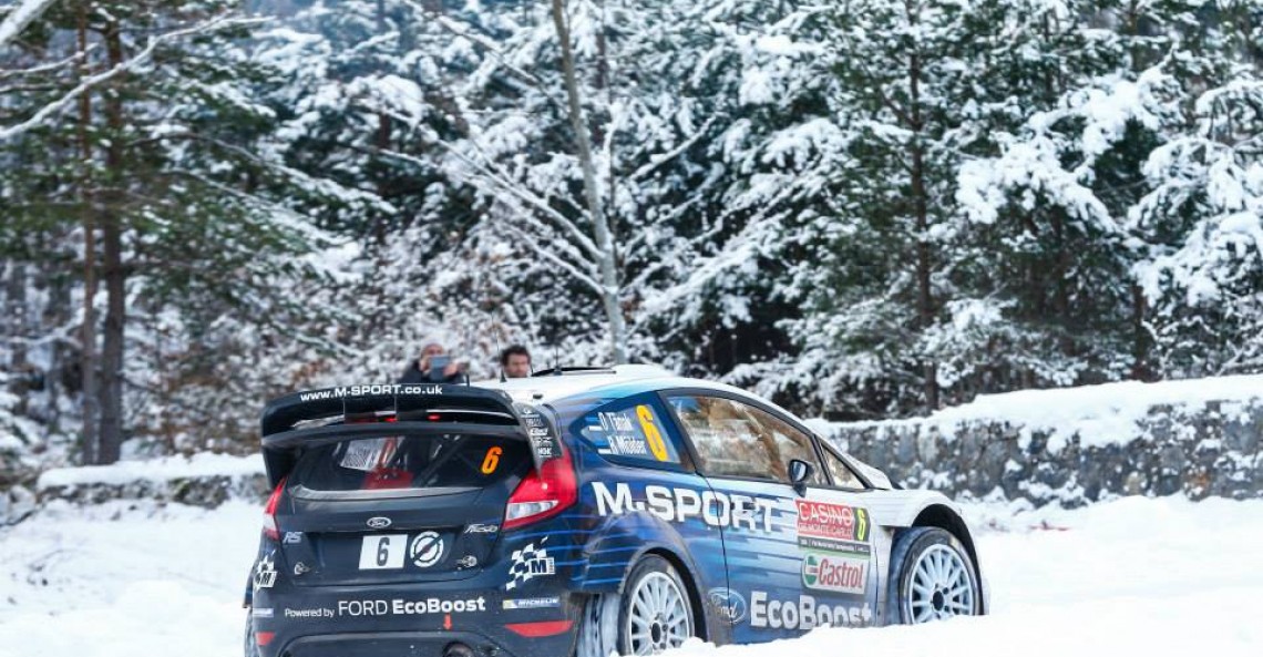 Ott Tanak w Rajdzie Monte Carlo 2015