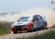 Mitsubishi Lancer Evo IX górą na Rajdzie Polski