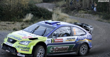 Marcus Gronholm na trasie odcinka testowego