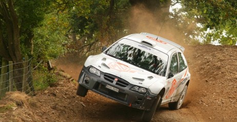 MG S2000 na trasie Plains Rally