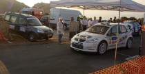 Suzuki SX4 WRC na starcie do odcinka testowego