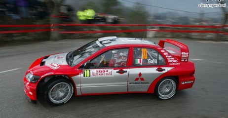 Gigi Galli na Rajdzie Monte Carlo za kierownic Lancera WRC
