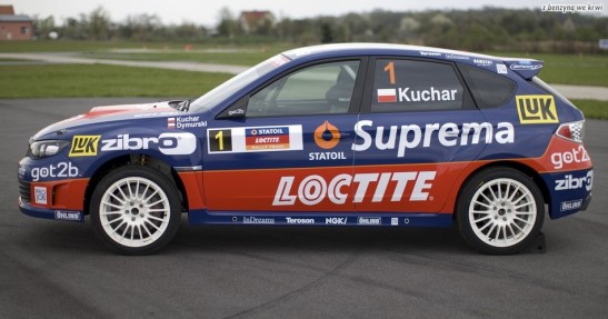 Tomasz Kuchar i Subaru Impreza N14