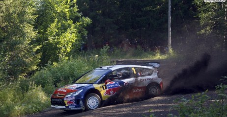 Sebastien Loeb Citroen C4 WRC Rajd Finlandii