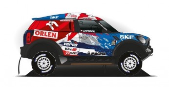 Malowanie Mini All4Racing na debiut Przygońskiego