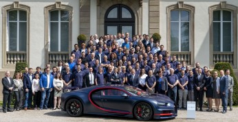 Bugatti Chiron - setny egzemplarz opuścił fabrykę