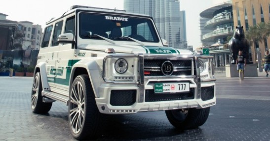 Radiowozy policyjne w Dubaju