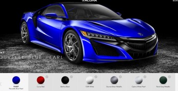 Acura NSX w oficjalnym konfiguratorze