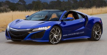 Acura NSX Targa na wizualizacji