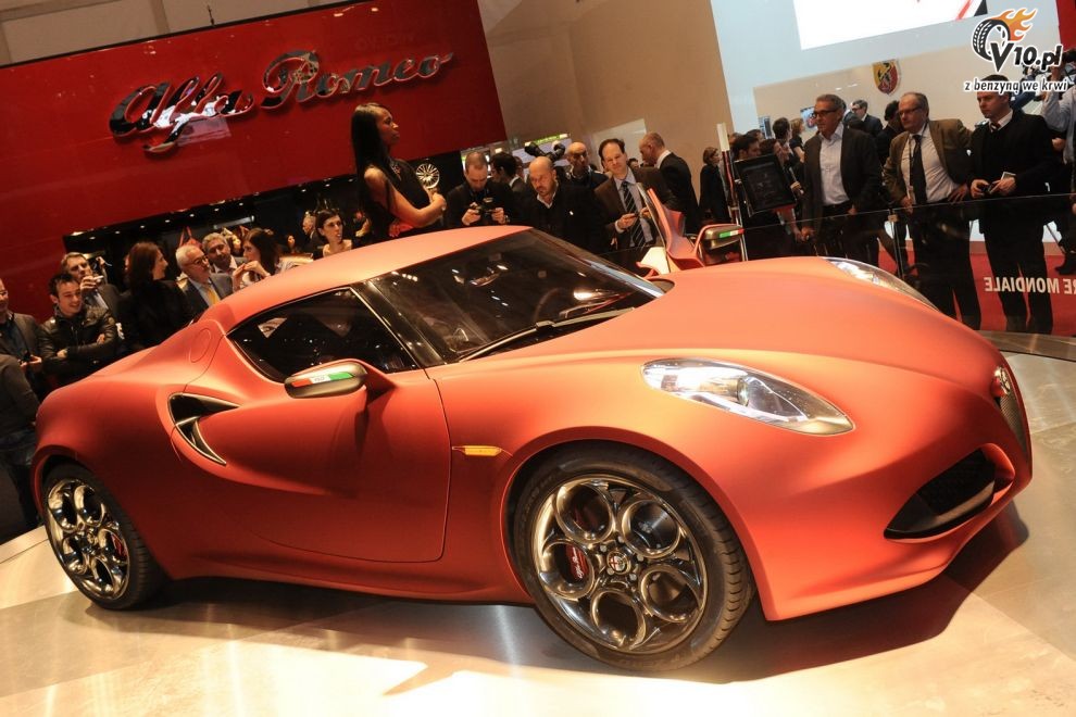 Alfa Romeo 4C Concept na targach w Genewie