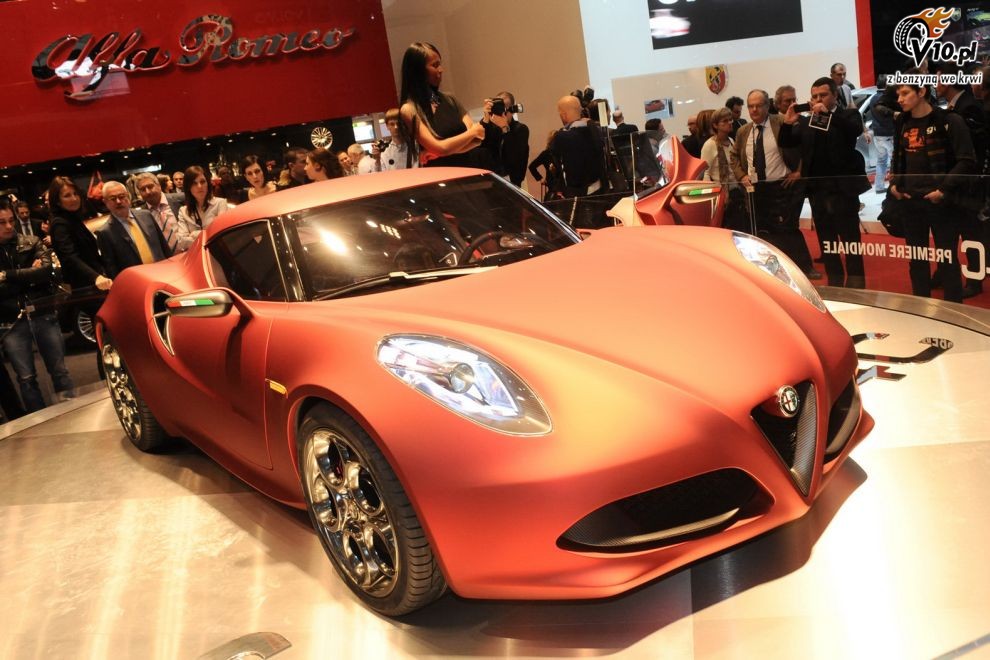 Alfa Romeo 4C Concept na targach w Genewie