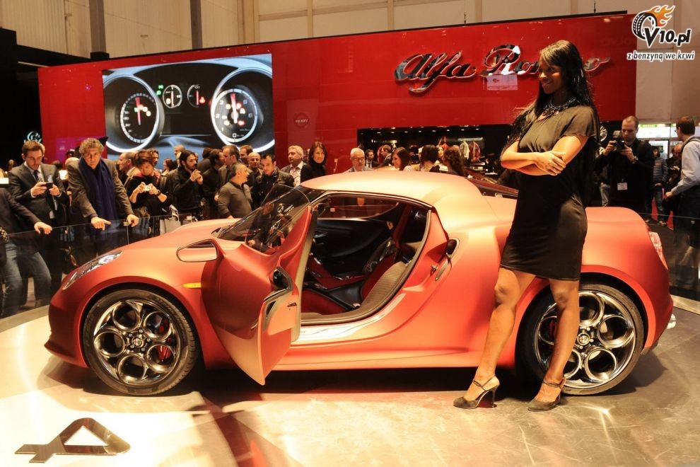 Alfa Romeo 4C Concept na targach w Genewie