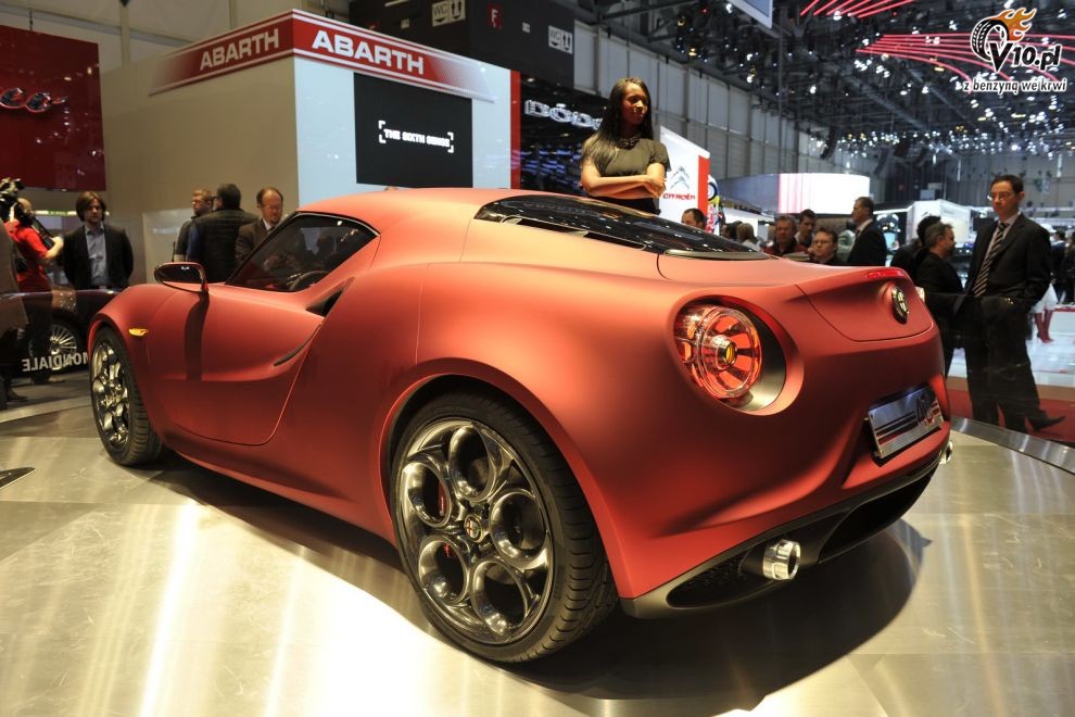 Alfa Romeo 4C Concept na targach w Genewie