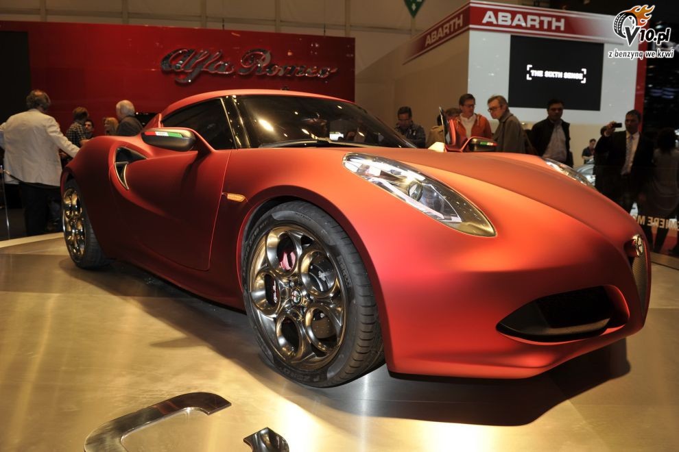 Alfa Romeo 4C Concept na targach w Genewie
