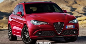 Alfa Romeo SUV na wizualizacji
