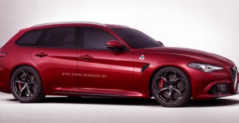 Alfa Romeo Giulia Sportwagon na wizualizacji