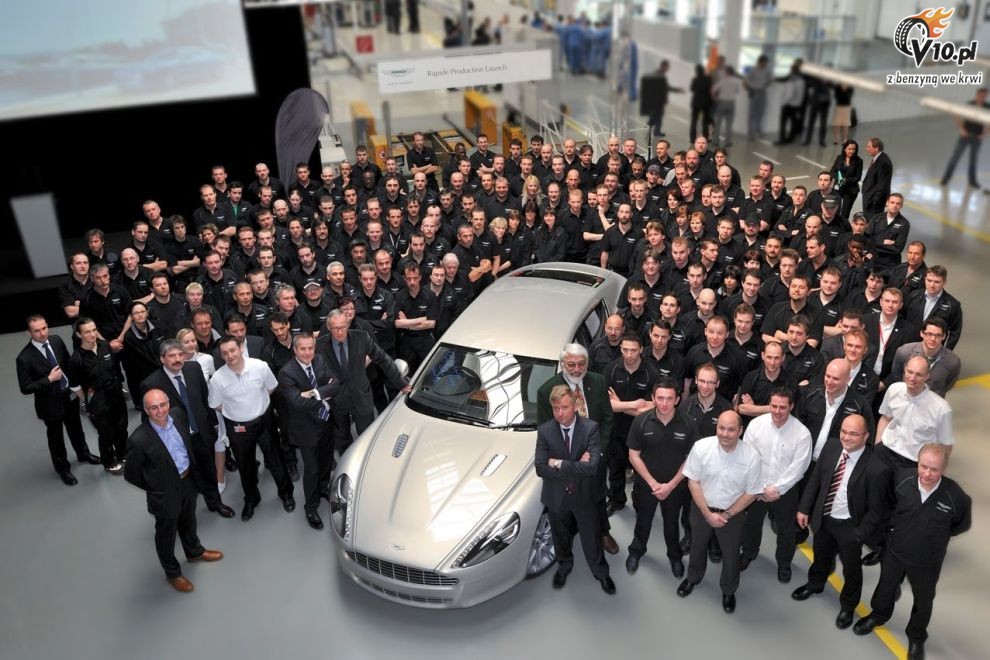 Aston Martin Rapide w zakadzie produkcyjnym