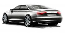 Audi A8 po liftingu - szkice