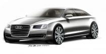 Audi A8 po liftingu - szkice