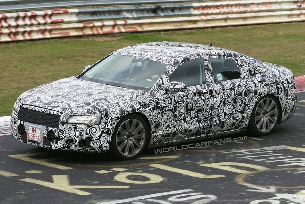 Nowe Audi A8 2011 - zdjcie szpiegowskie