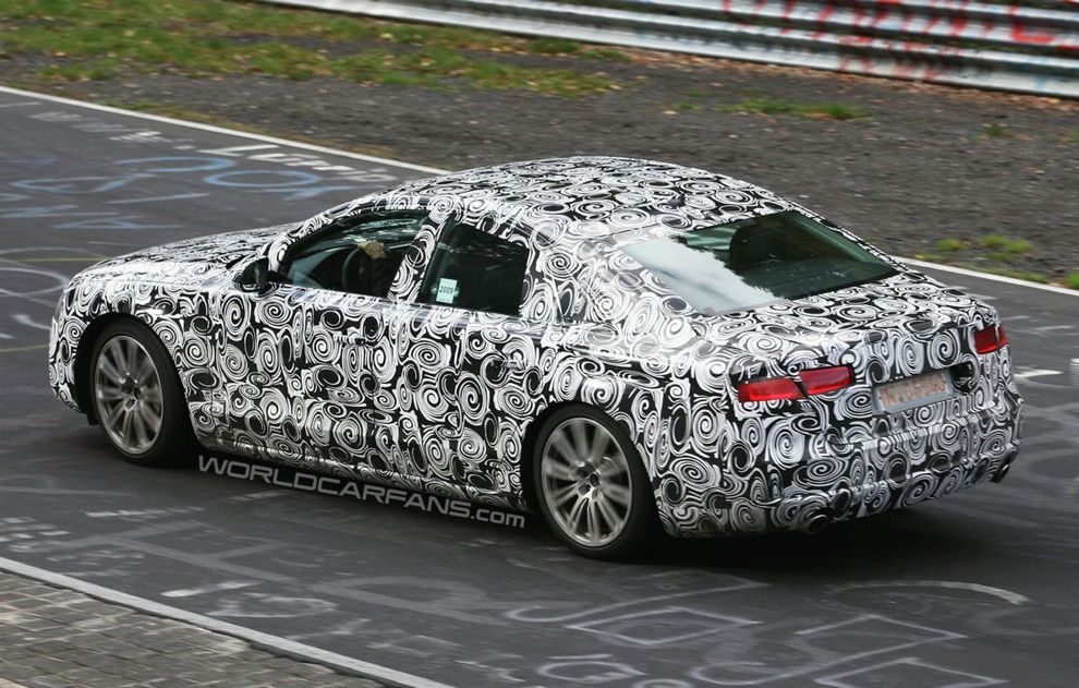 Nowe Audi A8 2011 - zdjcie szpiegowskie