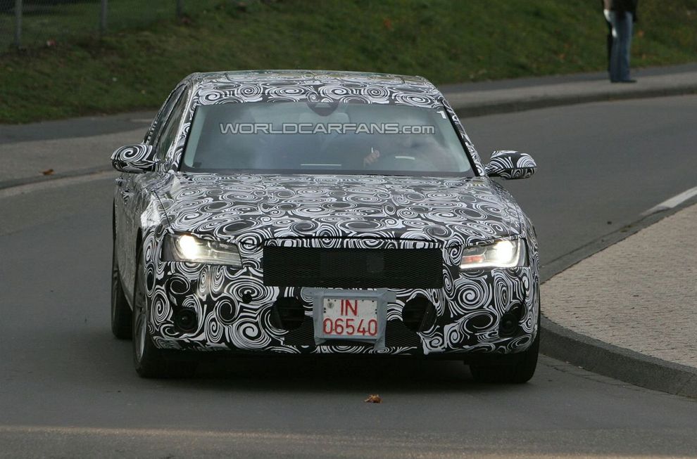Nowe Audi A8 2011 - zdjcie szpiegowskie