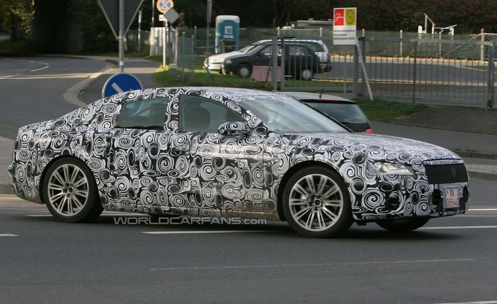 Nowe Audi A8 2011 - zdjcie szpiegowskie