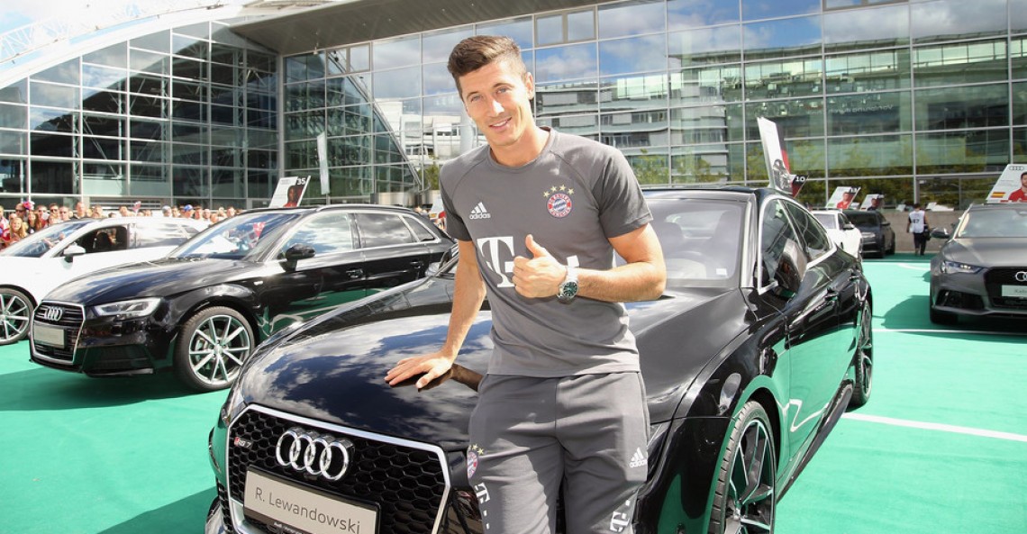 Robert Lewandowski i Audi RS7