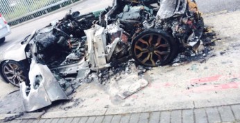 Audi R8 spłonęło w Londynie