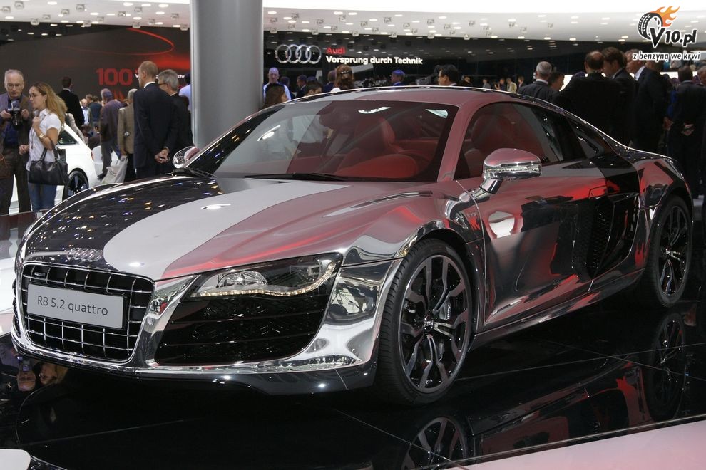 Audi R8 chromowane - Frankfurt Motor Show 2009