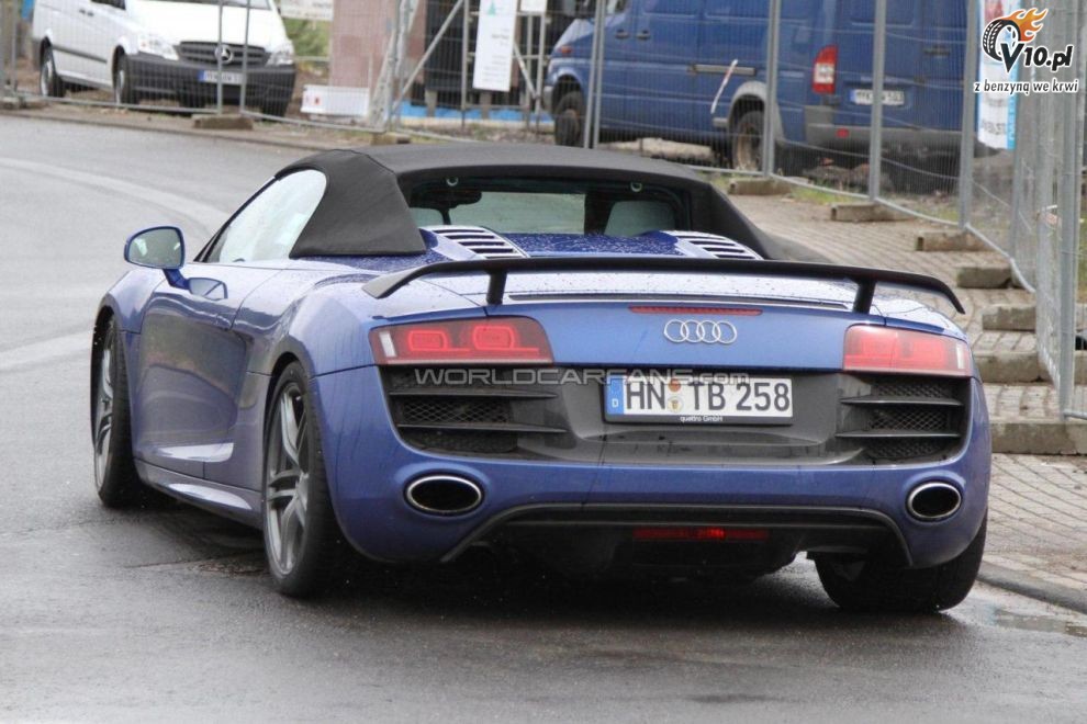 Audi R8 GT Spyder - zdjcia szpiegowskie