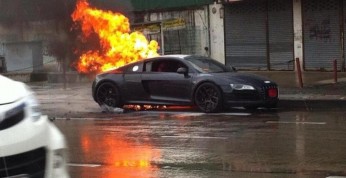 Fabrycznie nowe Audi R8 spłonęło w Tajlandii