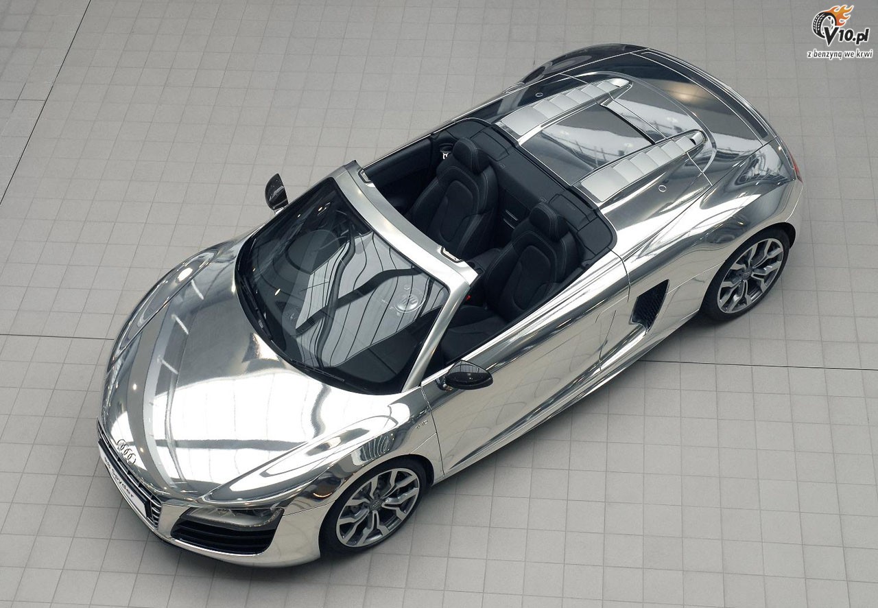 Chromowane Audi R8 Spyder