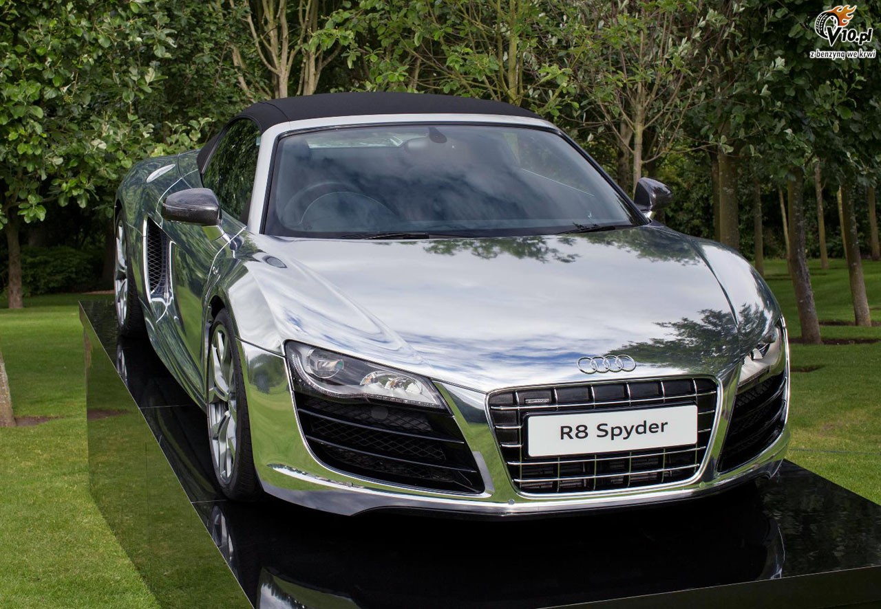 Chromowane Audi R8 Spyder