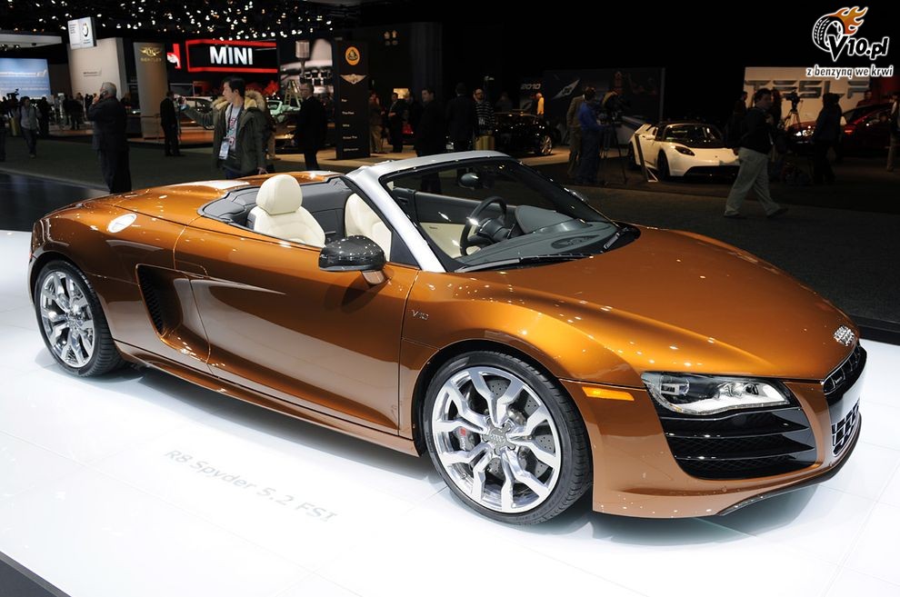 Audi R8 V10 na targach w Detroit 2010