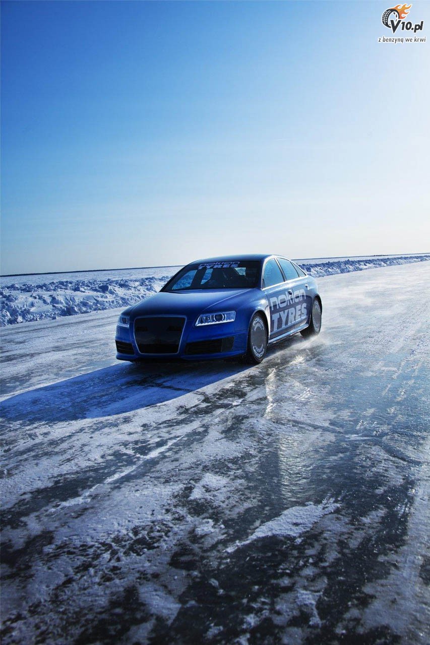 Audi RS6 na oponach Nokian ustanowio kolejny rekord prdkoci na lodzie!