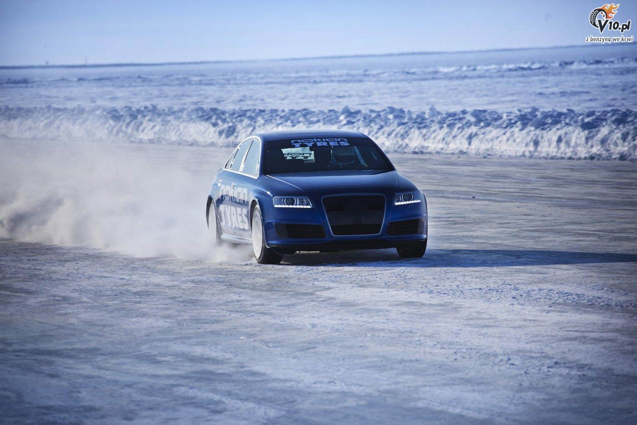 Audi RS6 na oponach Nokian ustanowio kolejny rekord prdkoci na lodzie!