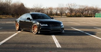 Audi RS7 ubrane w felgi Vossen