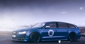 Audi S8 Avant na wizualizacji