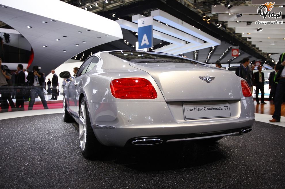 Nowy Bentley Continental GT 2011 - Paris Motor Show 2010