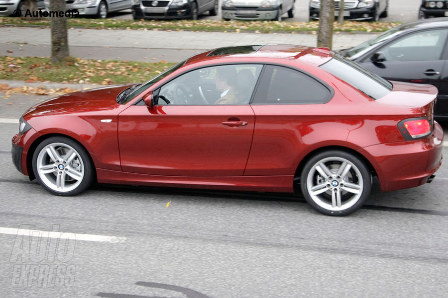 Nowe BMW serii 1 Coupe 2011 po face liftingu - zdjcie szpiegowskie