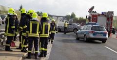 BMW serii 2 - wypadek na autostradzie