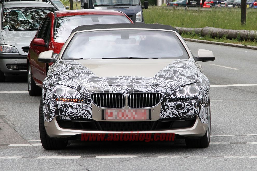 Nowe BMW serii 6 Cabrio 2011 - zdjcie szpiegowskie