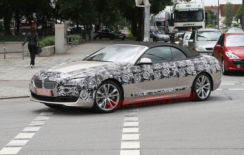 Nowe BMW serii 6 Cabrio 2011 - zdjcie szpiegowskie