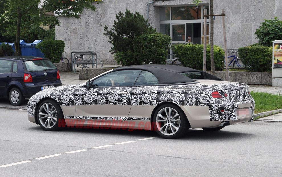 Nowe BMW serii 6 Cabrio 2011 - zdjcie szpiegowskie