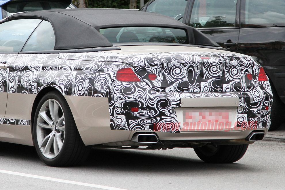 Nowe BMW serii 6 Cabrio 2011 - zdjcie szpiegowskie