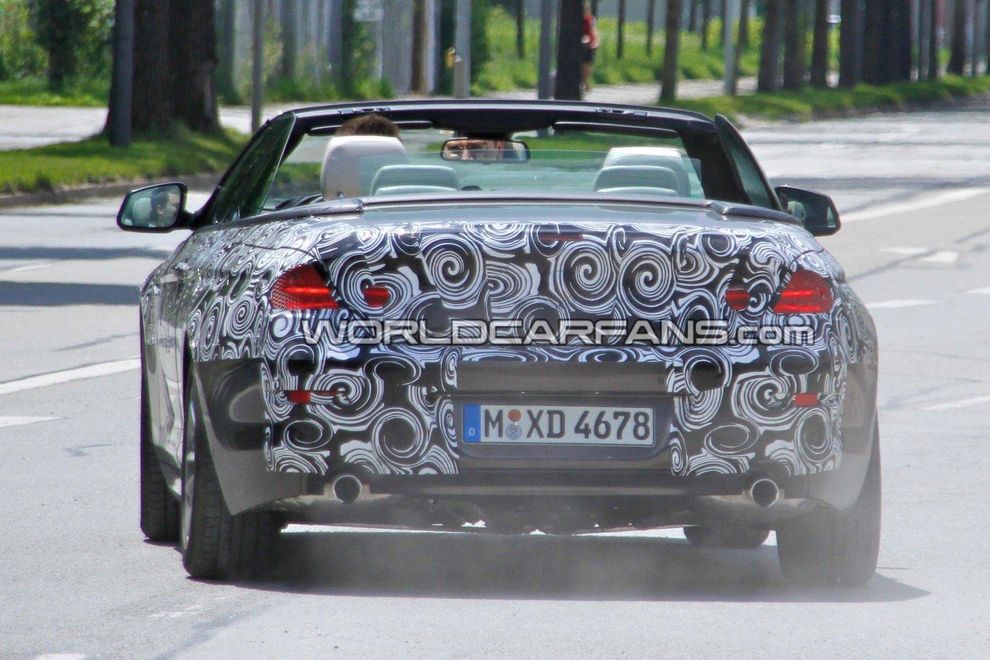 Nowe BMW serii 6 Cabrio 2011 - zdjcie szpiegowskie
