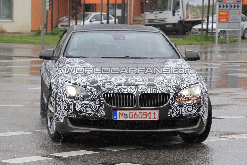 Nowe BMW serii 6 Cabrio 2011 - zdjcie szpiegowskie