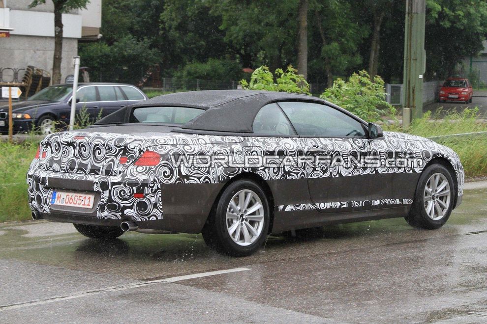Nowe BMW serii 6 Cabrio 2011 - zdjcie szpiegowskie